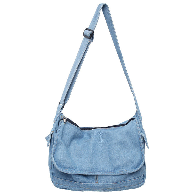 Women's Washed Denim Retro Shoulder Bag apparel & accessories