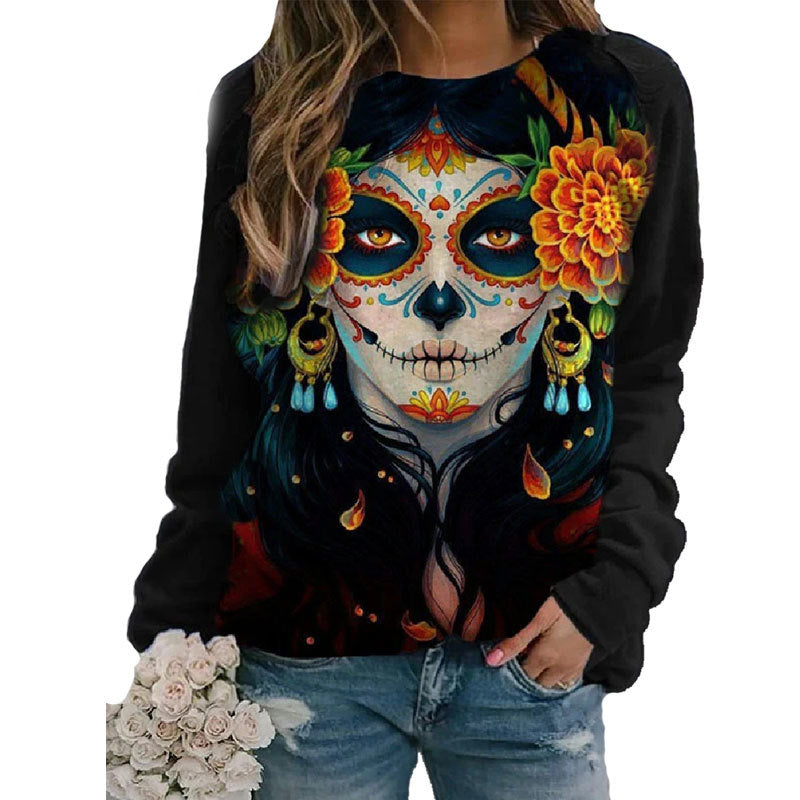 Halloween print sweatshirt halloween