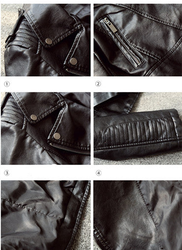 PU Women's Short  Leather Jacket apparels & accessories