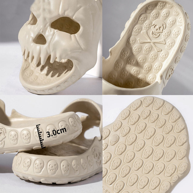 Personalized Skull Design Halloween Slippers halloween