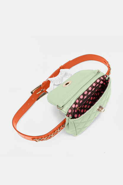 Nicole Lee USA Quilted Fanny Pack apparel & accessories