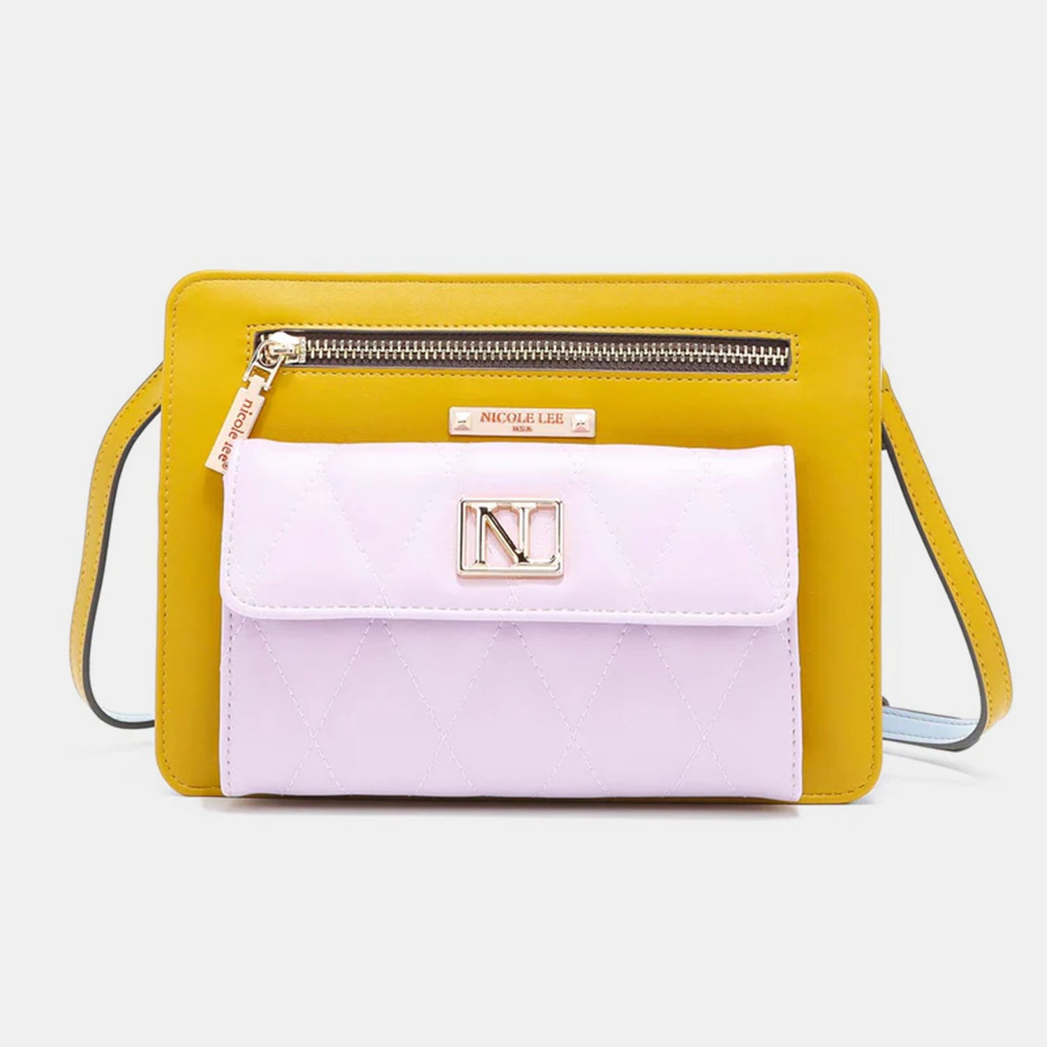 Nicole Lee USA Color Block Crossbody Bag apparels & accessories