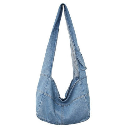 Denim Canvas Bag Women's Shoulder Large-capacity Backpack apparel & accessories