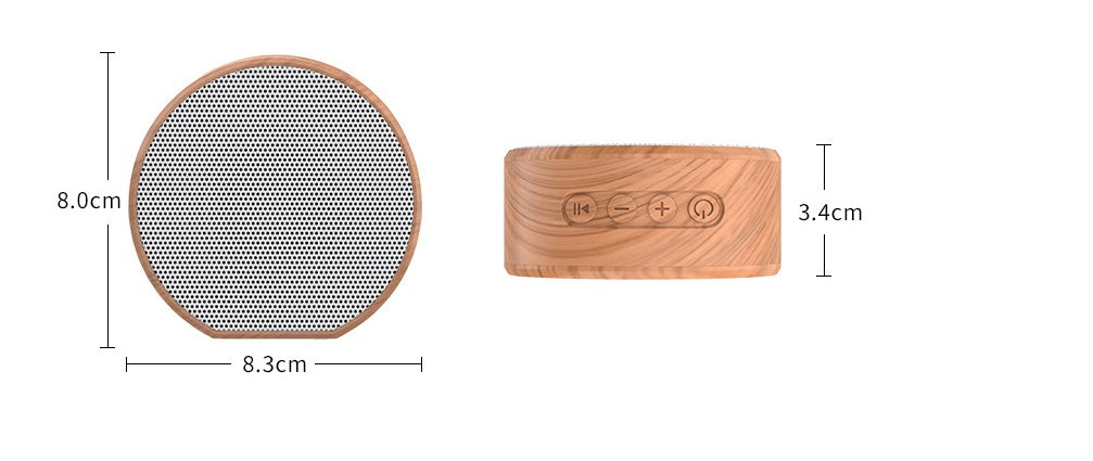 Mini Wood Bluetooth Speaker Portable Outdoor Wireless Support AUX TF Gadgets