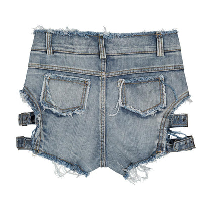 High waist denim shorts shorts