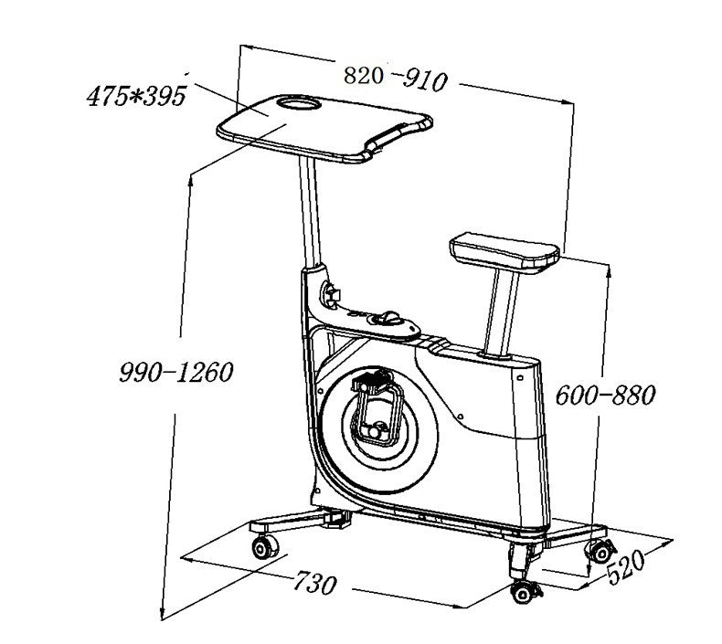 Desk Home Exercise Bike Small Magnetic Control Silent Aerobic Exercise fitness & sports