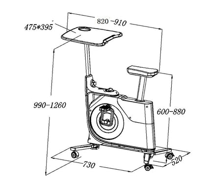 Desk Home Exercise Bike Small Magnetic Control Silent Aerobic Exercise fitness & sports