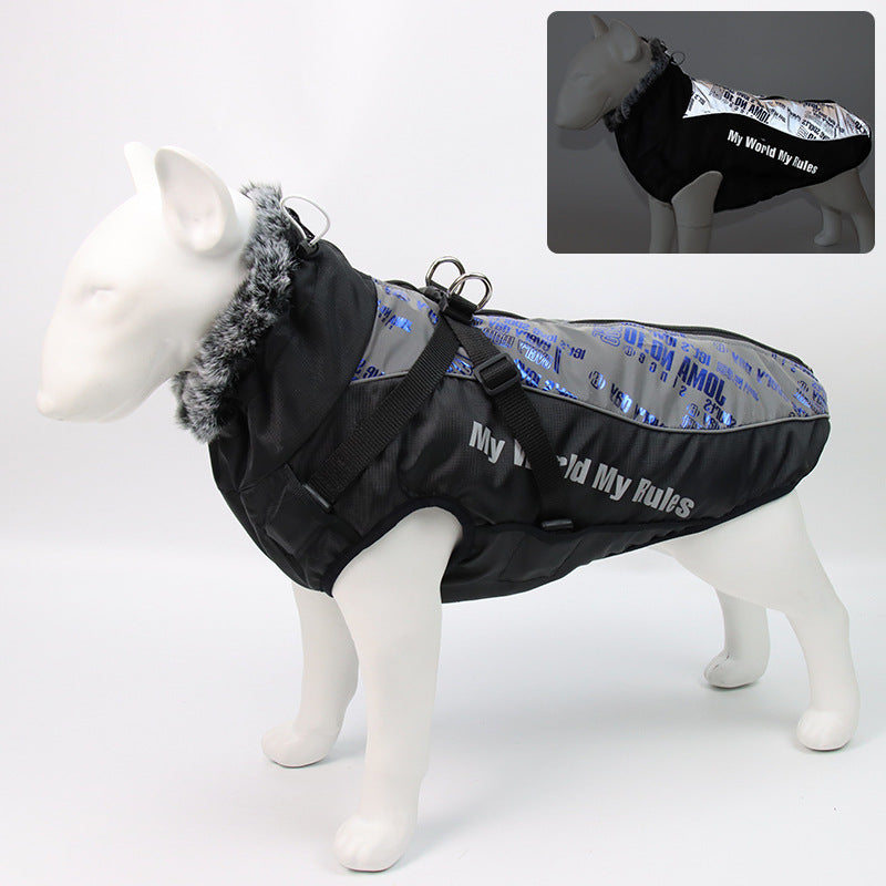 Pet warm winter cotton vests pet cloths