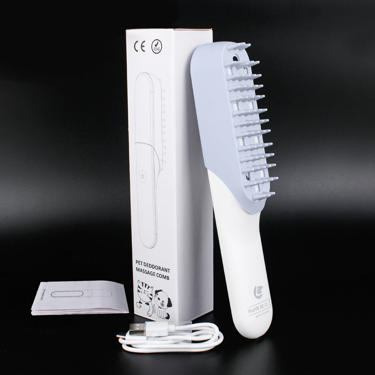 Pet Silicone Massage Brush Deodorant Sterilization Comb 0