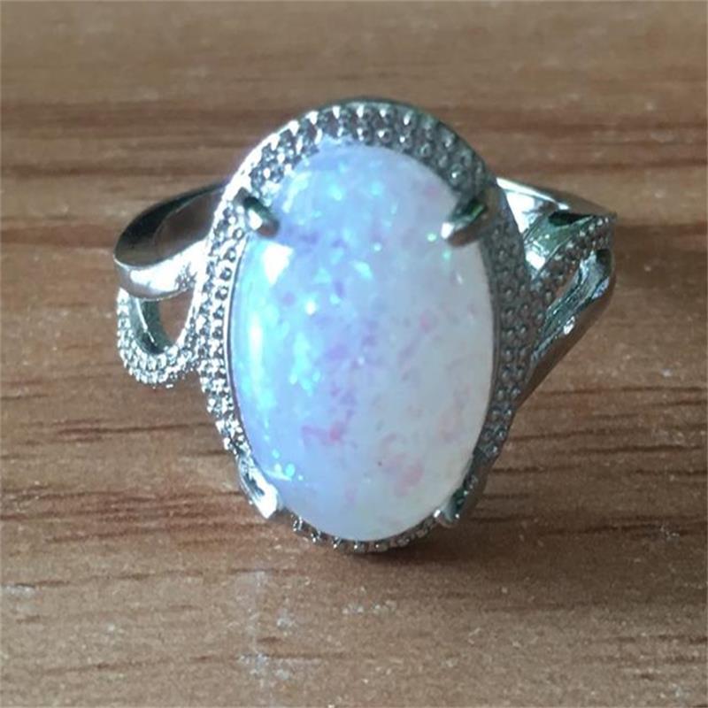 Opal Ring Cross-border Wish Hot Sale Jewelry Fashion Lady Opal Ring Opal Ring Jewelry Jewelry