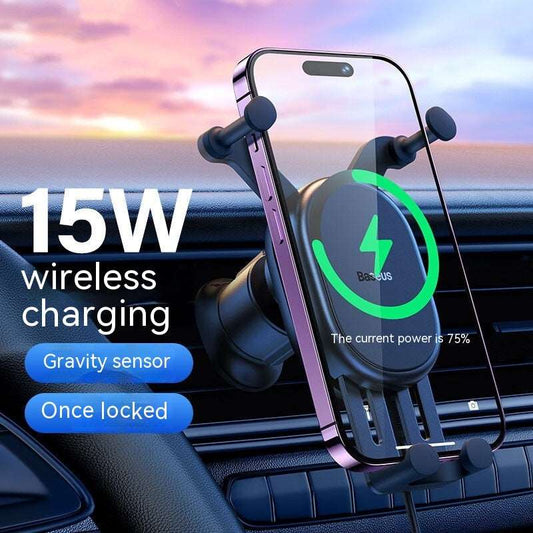 Car Phone Holder Wireless Charger Fixed HOME