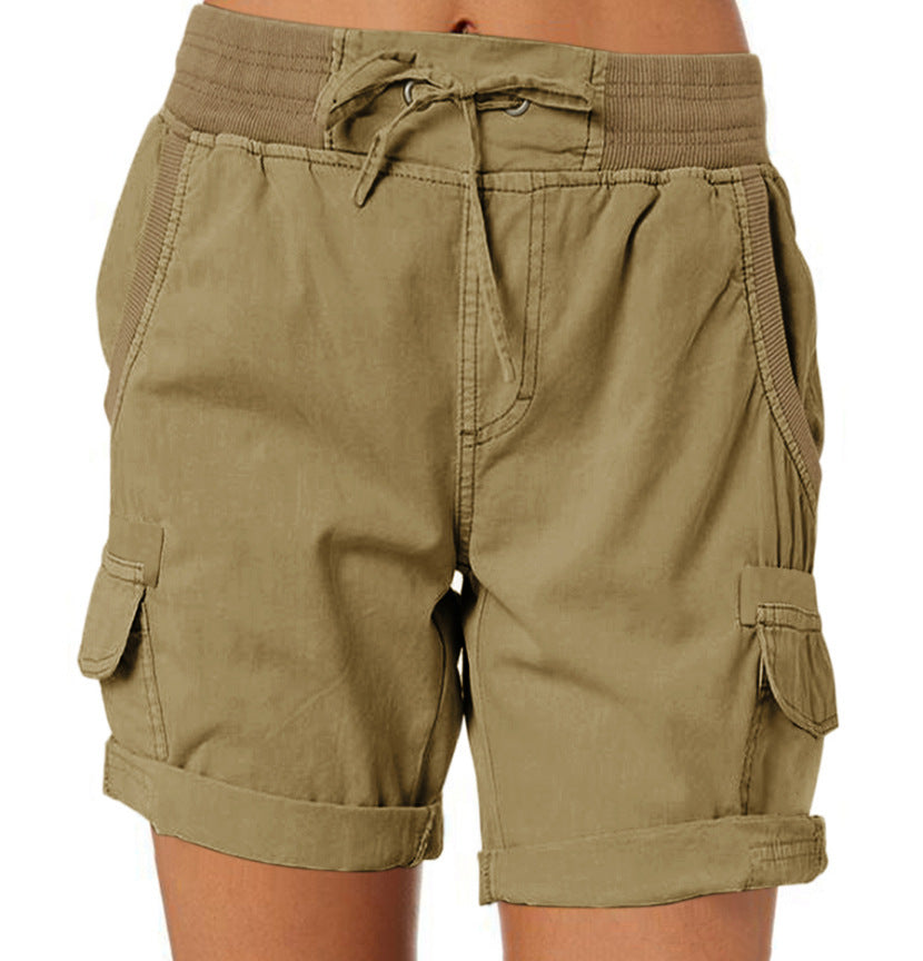 Women's Casual High Waist Cargo Shorts apparel & accessories