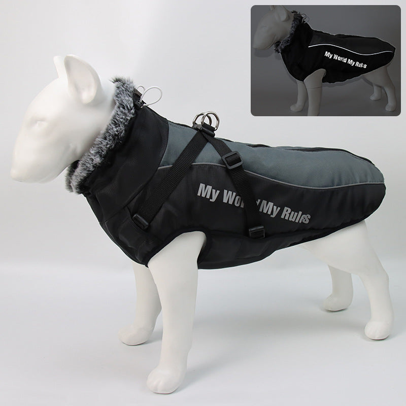 Pet warm winter cotton vests pet cloths