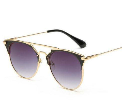 Luxury Vintage Round Sunglasses Women Brand Designer apparel & accessories