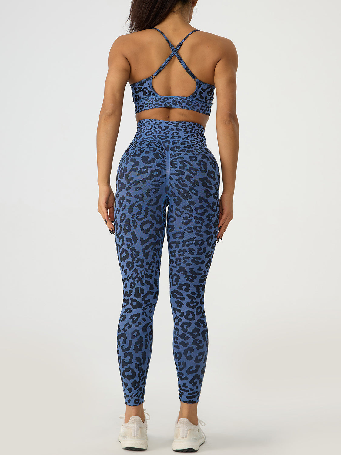 Leopard Crisscross Top and Leggings Active Set apparel & accessories