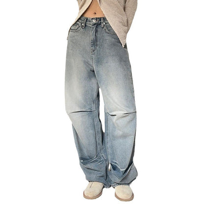 Street Style Washed Vintage Loose Jeans apparel & accessories