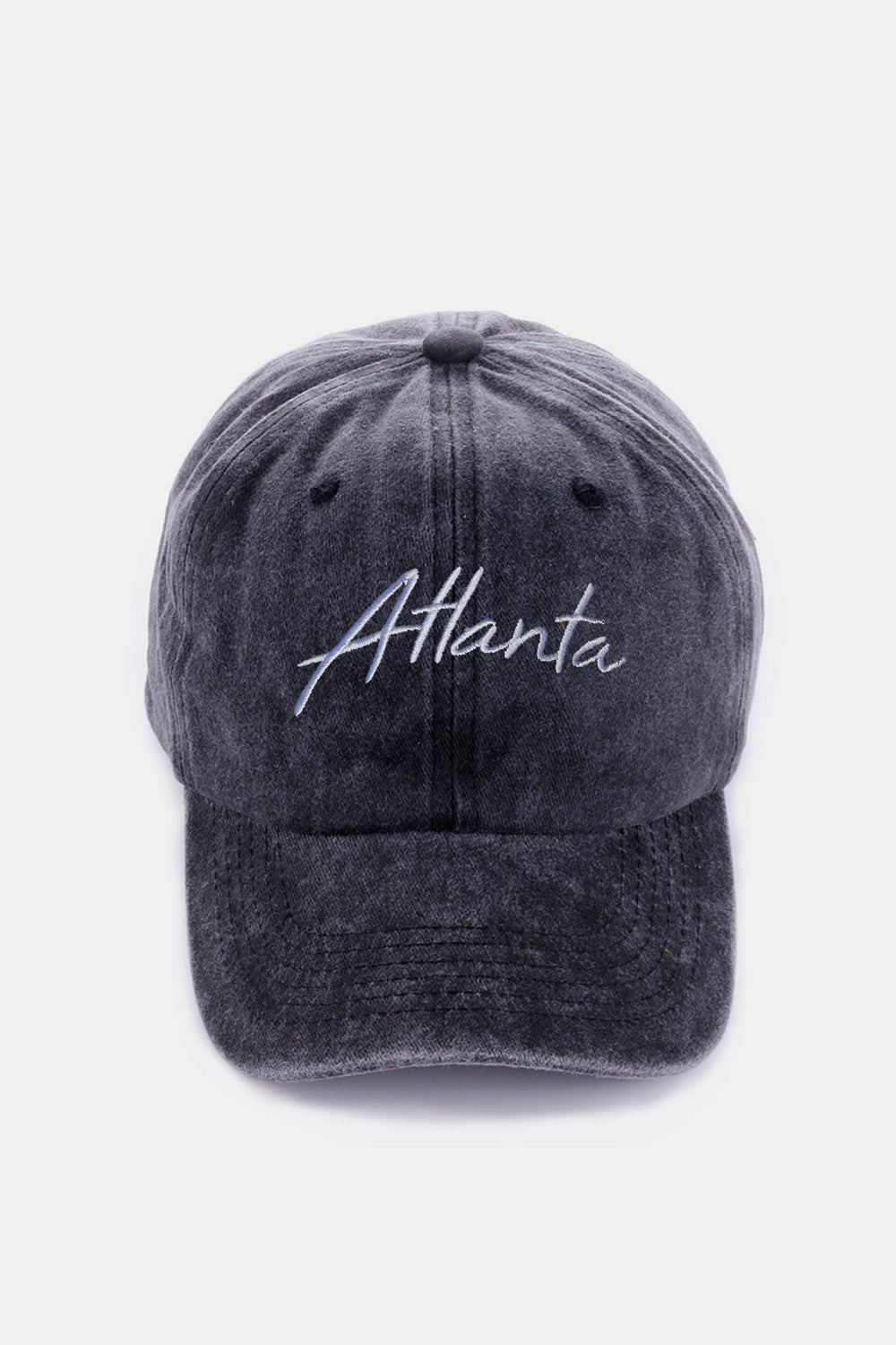 Zenana Washed ATLANTA Embroidered Baseball Cap Hat