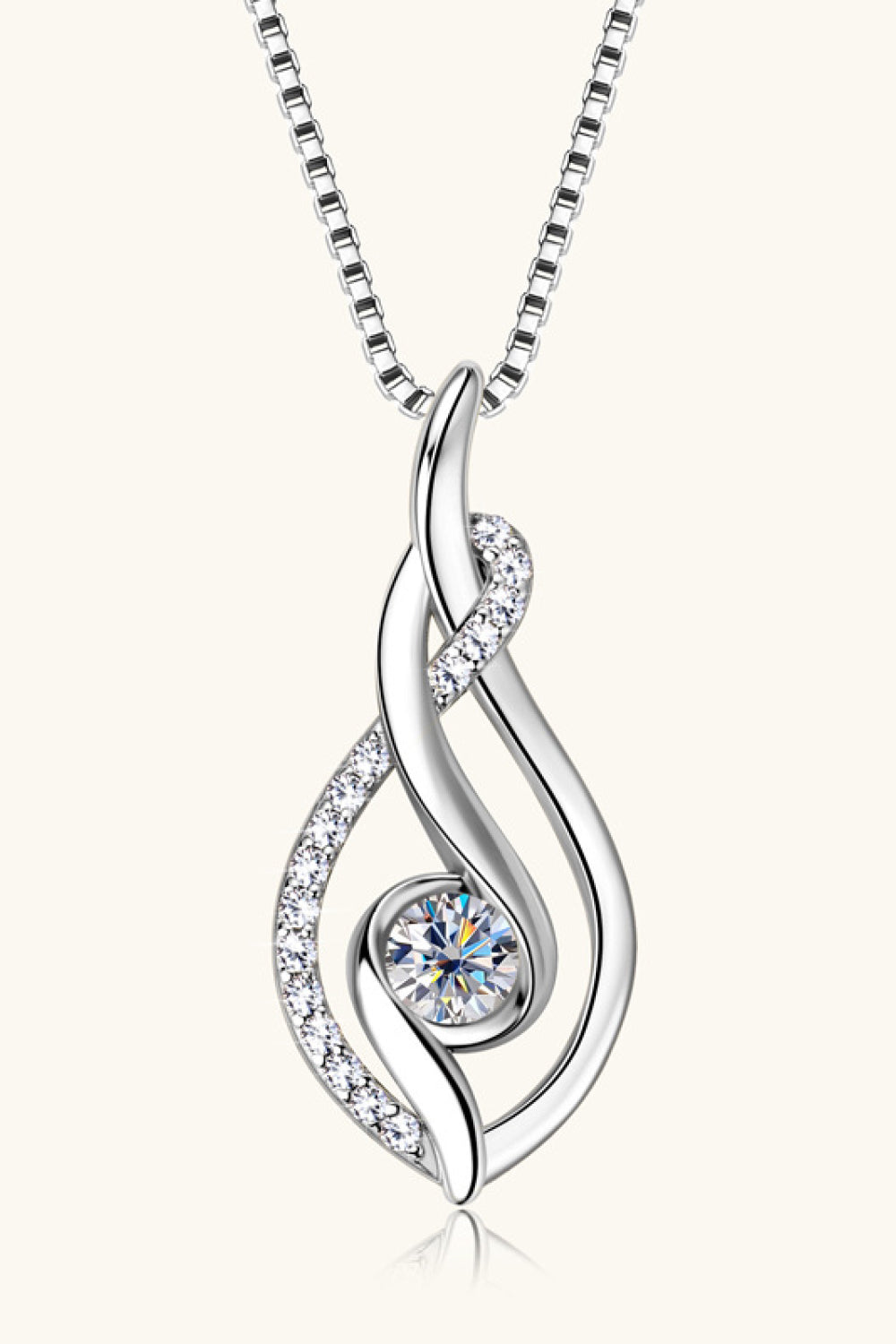 Moissanite 925 Sterling Silver Necklace apparel & accessories