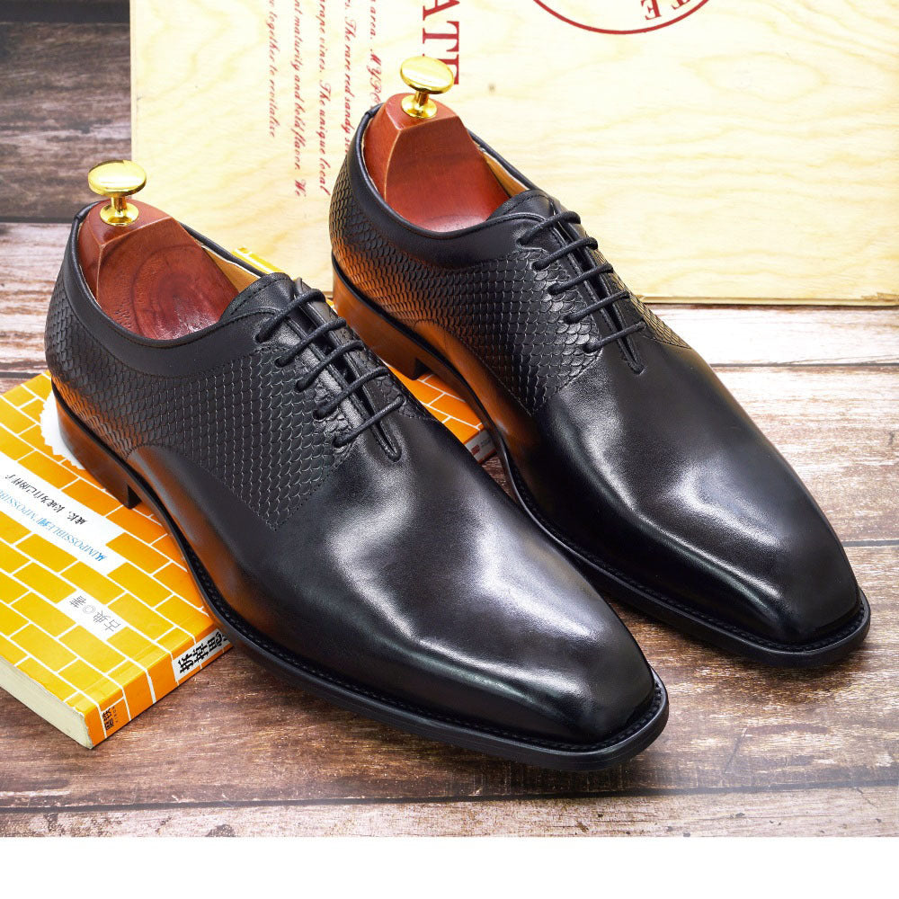 Formal Brock Oxford Shoes Men's Shoes Genuine Leather Shoes & Bags