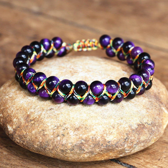 Hand-woven Adjustable Tiger-eye Bracelet Jewelry