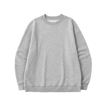 Men's Single-layer Fleece-lined Round Neck Sweater men's clothing