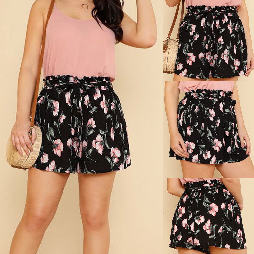 Women's printed wide-leg shorts apparel & accessories