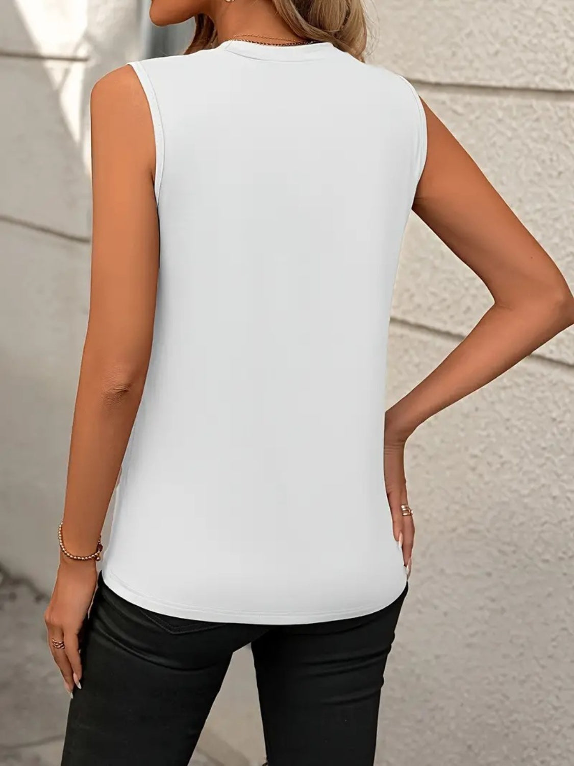 Round Neck Sleeveless Tank apparel & accessories