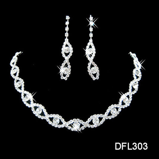 fashion bride jewelry set, electroplating alloy elegant jewelry Jewelry