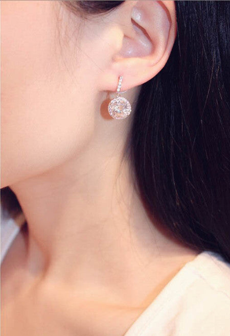 Zircon Temperament Stud Earrings For Women Jewelry