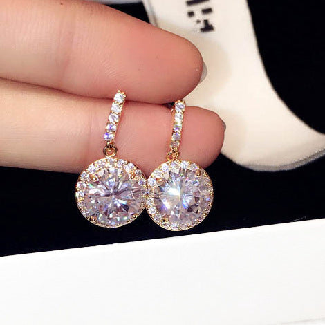 Zircon Temperament Stud Earrings For Women Jewelry