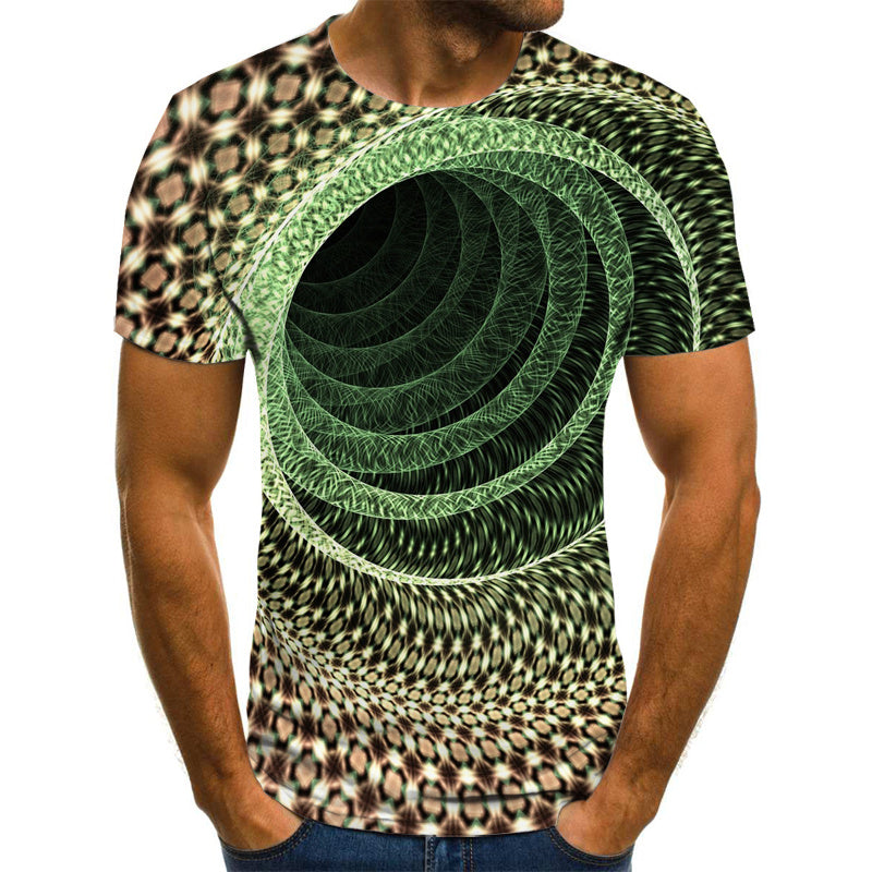 Men's T-shirt summer casual top D printing t-shirt men's T-Shirts & hoodies