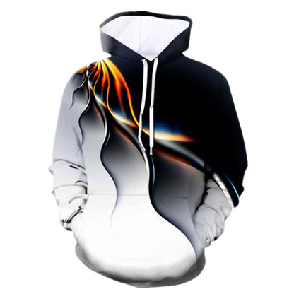 Color Lightning Peripheral Series 3D Digital Printing Sweater apparels & accessories