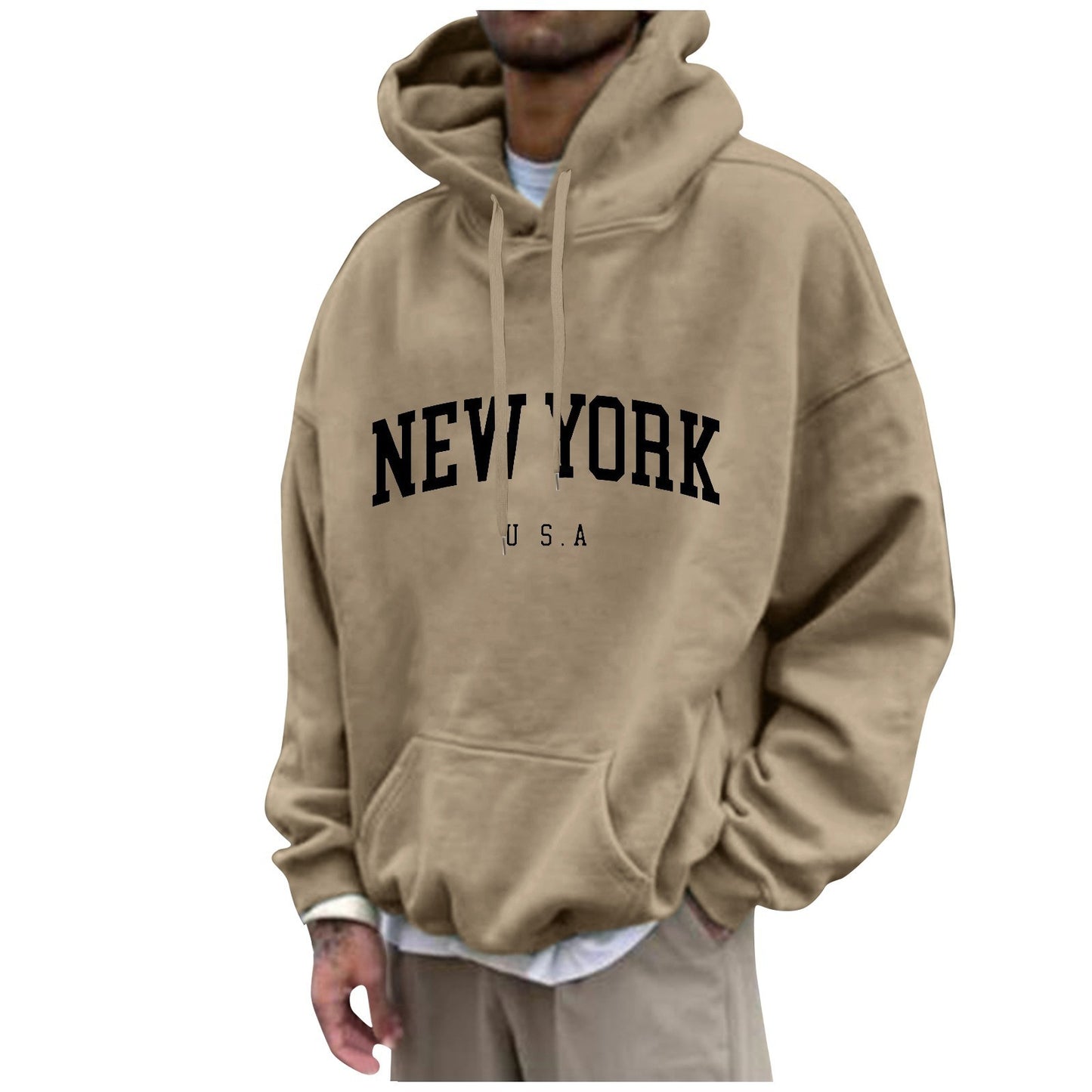 Men's Fashion Long Sleeve Hoodie men's clothing