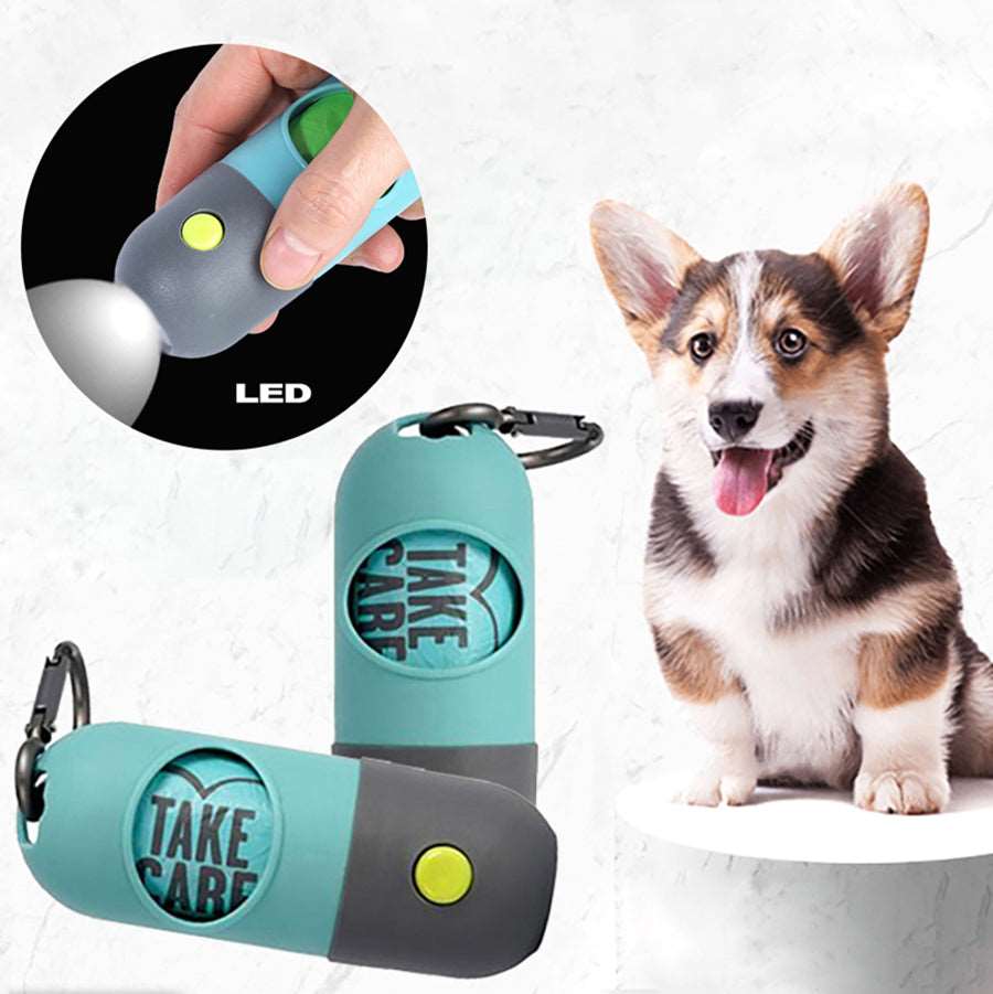 LED Pet Waste Bag Dispenser Pet Poop bags