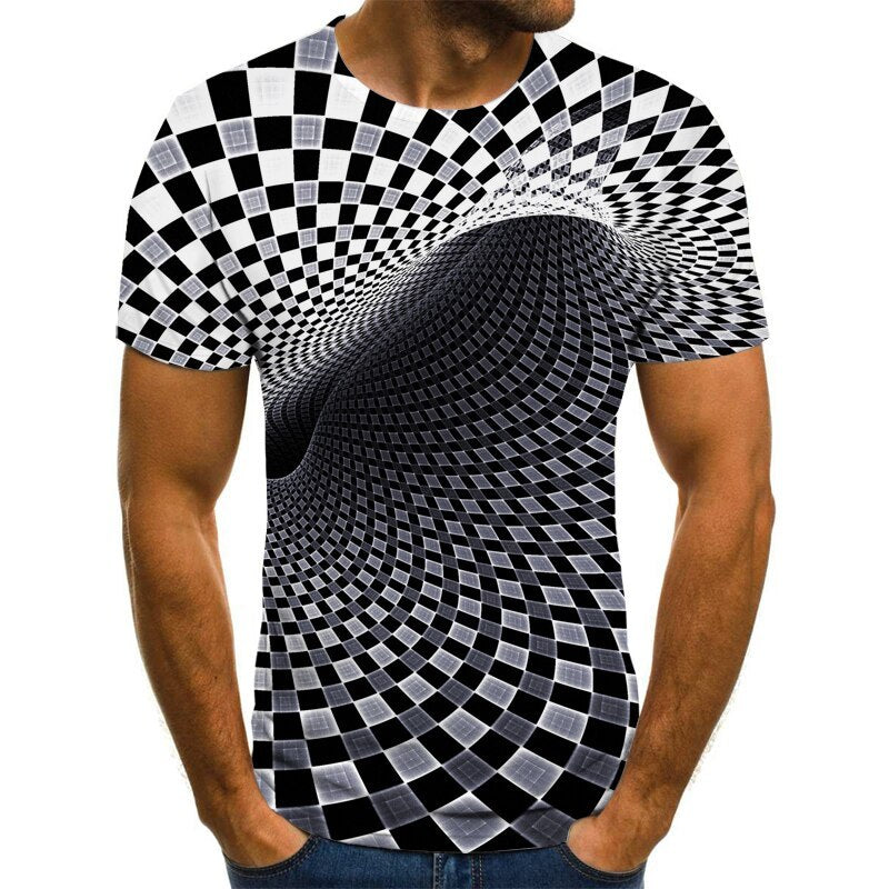 Men's T-shirt summer casual top D printing t-shirt men's T-Shirts & hoodies