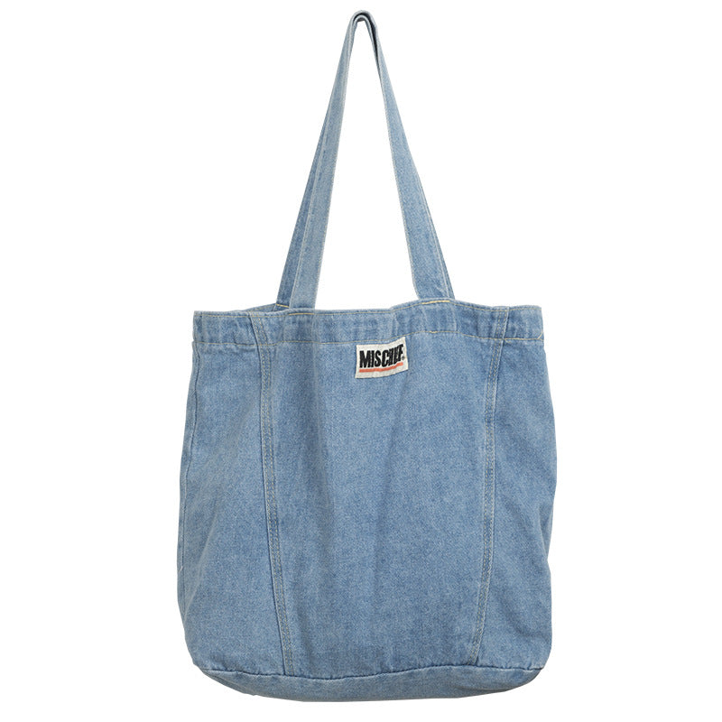 Denim shoulder bag apparel & accessories