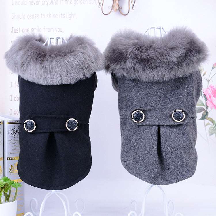 Pet Solid Color Autumn Winter Coat pet cloths