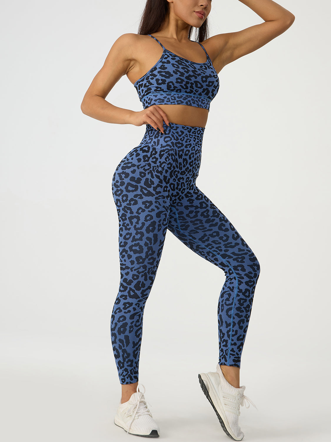 Leopard Crisscross Top and Leggings Active Set apparel & accessories