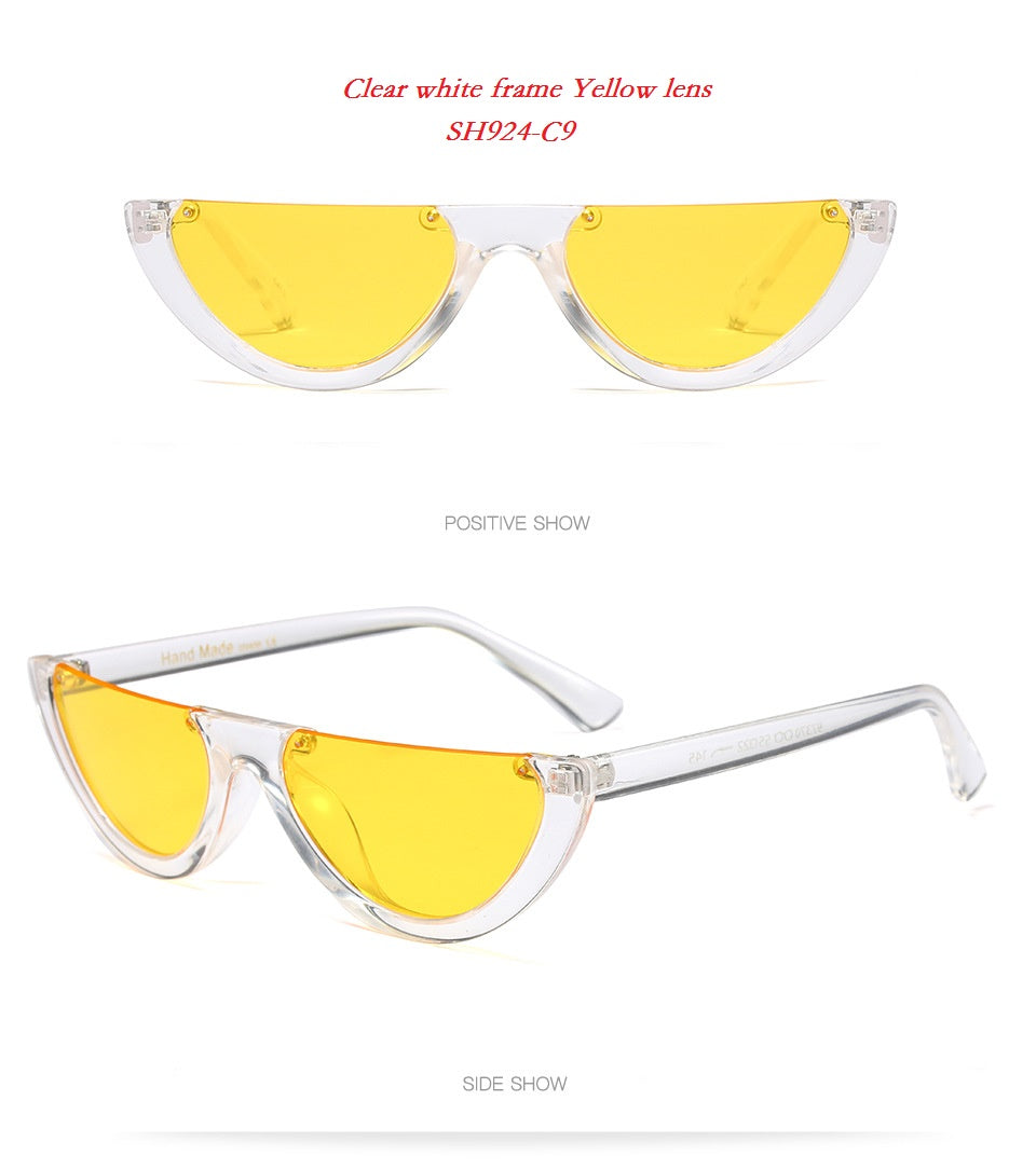 SOLO TU Fashion Trend Semi-Rimless Women Men Sun Glasses apparel & accessories