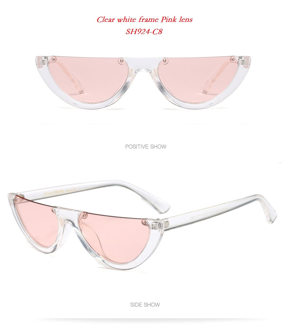 SOLO TU Fashion Trend Semi-Rimless Women Men Sun Glasses apparel & accessories