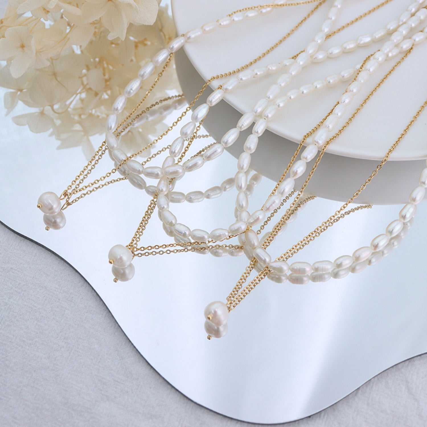 Double-Layered Freshwater Pearl Necklace apparel & accessories