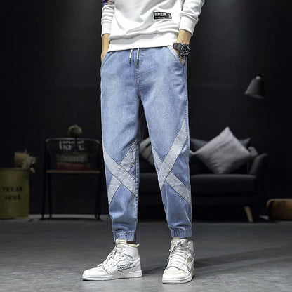 Jeans men's trendy brand loose men's clothing