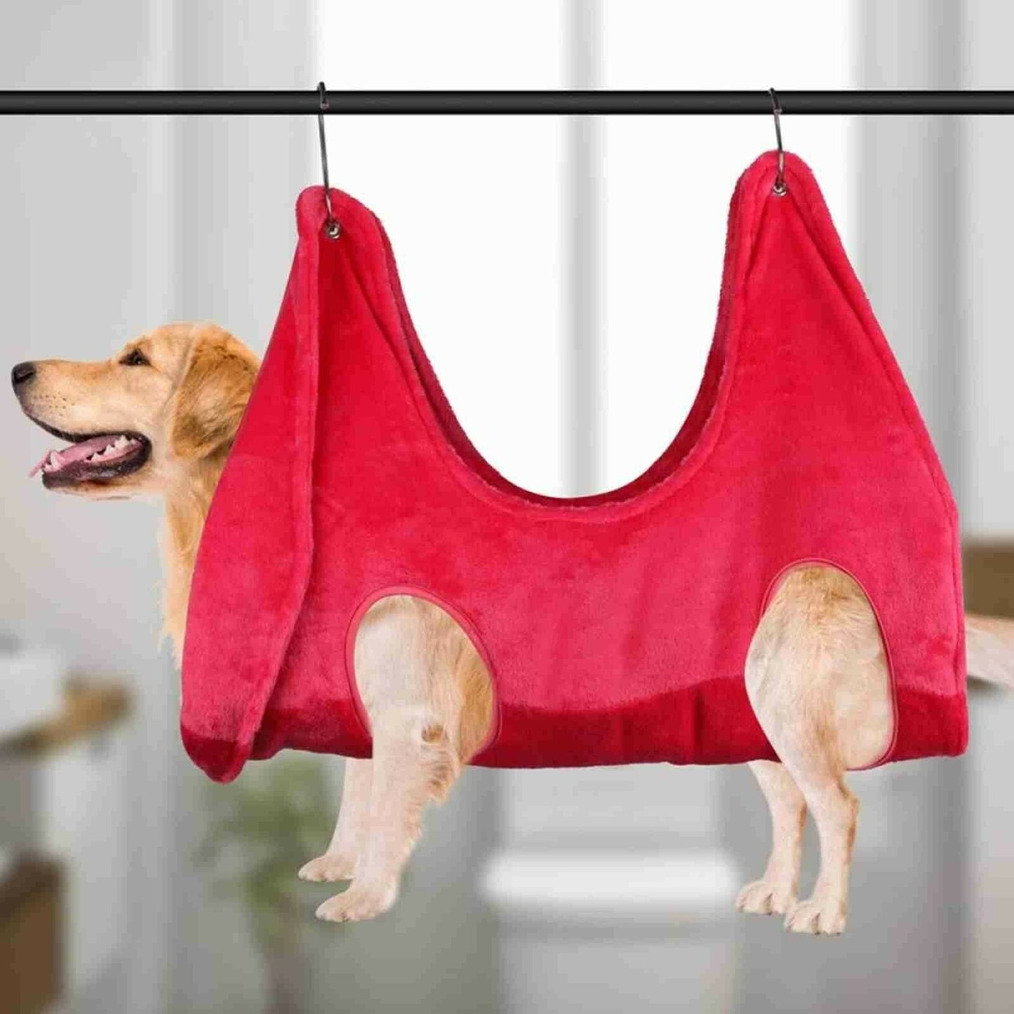 A Dog Grooming Hammock, 4