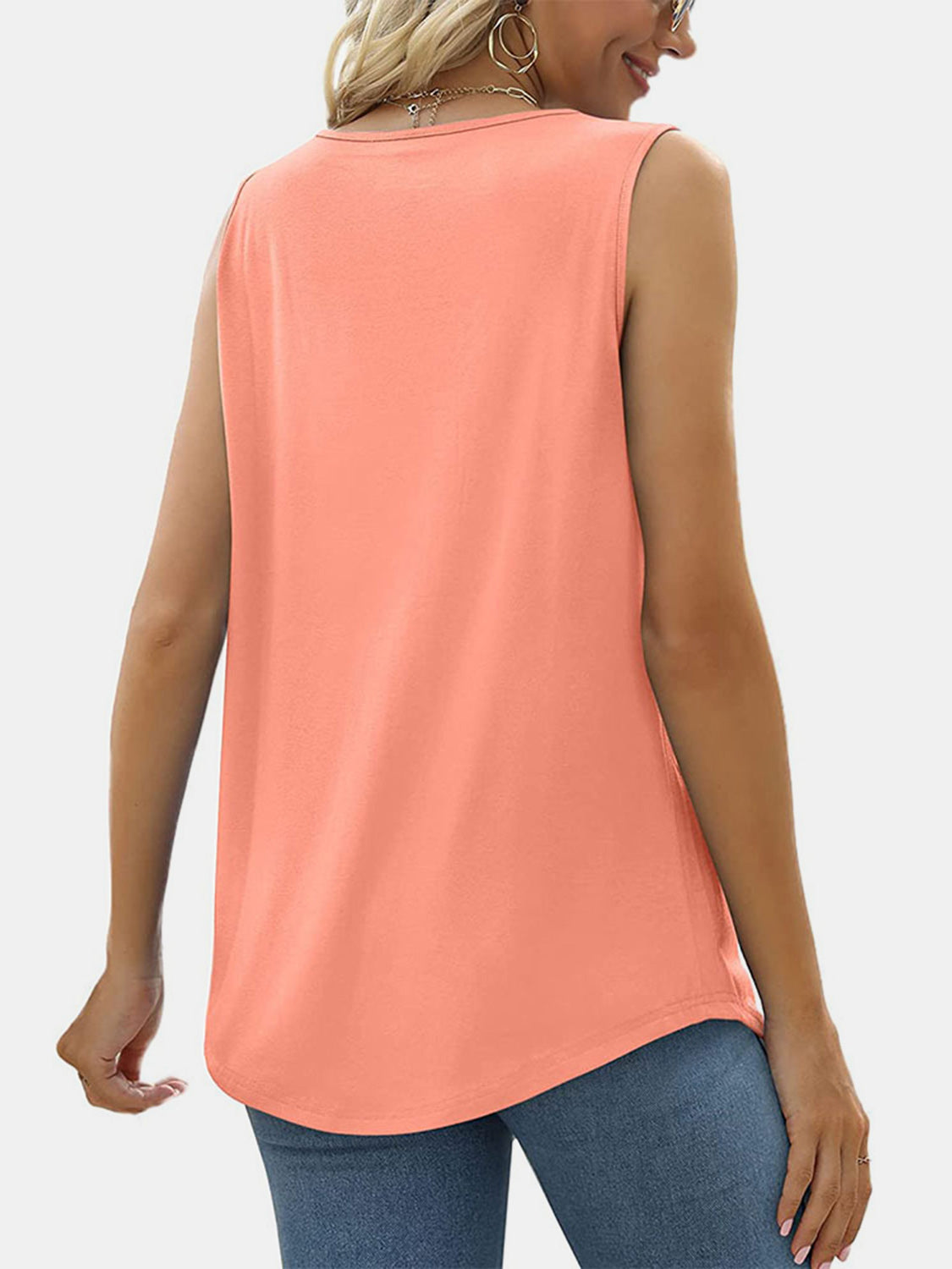 Ruched Square Neck Tank apparel & accessories