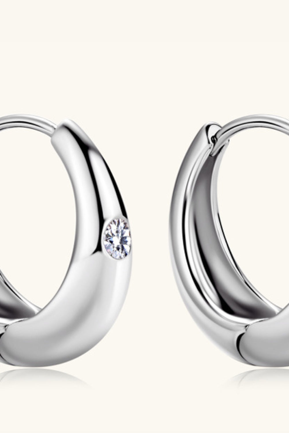 Moissanite 925 Sterling Silver Earrings apparel & accessories