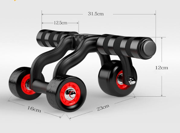 Three-wheel abdominal wheel fitness & sports