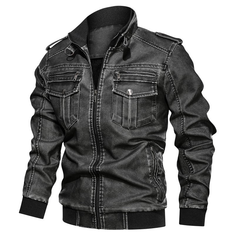 Men's vintage leather jacket apparels & accessories