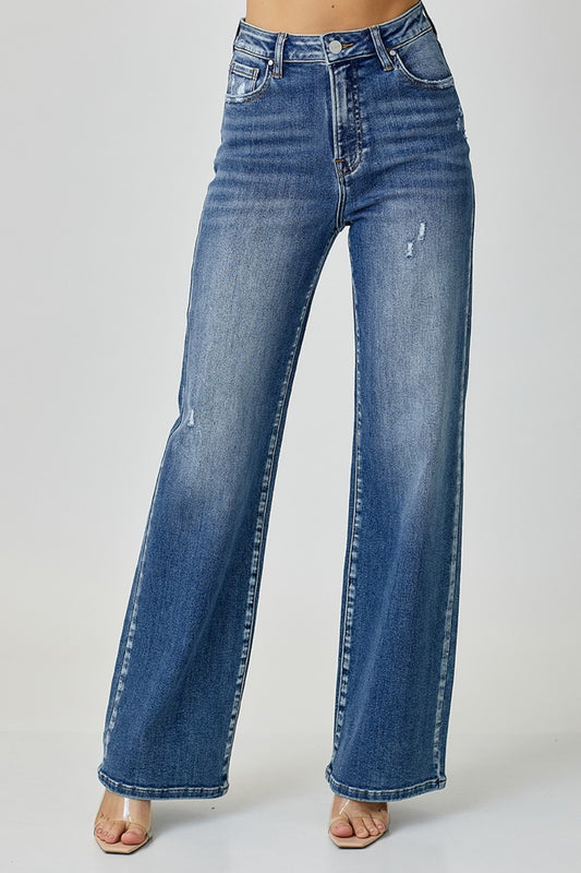 RISEN High Waist Wide Leg Jeans apparel & accessories