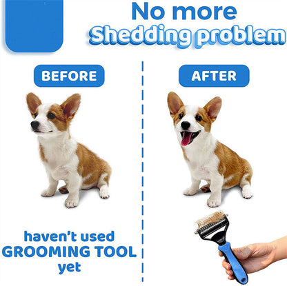 Grooming Brush For Pet Dog Cat De-shedding Tool 5