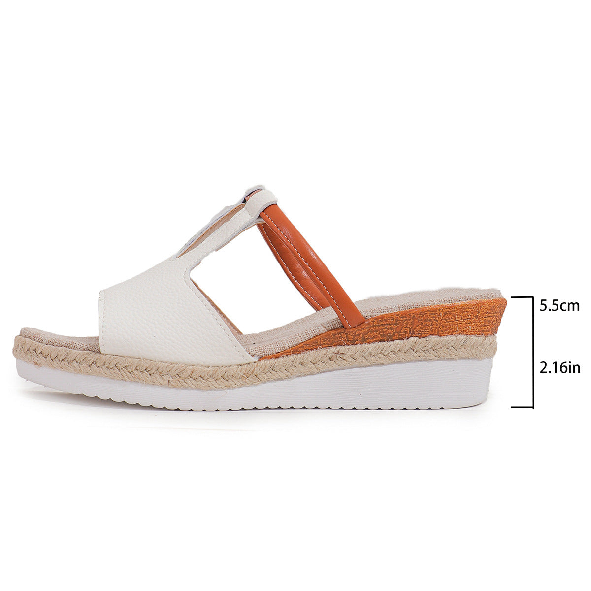 Ethnic Style One Strap Sandals Platform Wedge Buckle Plus Size Shoes & Bags